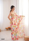 Vivaara By Mahotsav Chinon Designer Digital Printed Mirror Cut Work Saree Online Wholesale